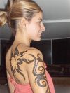 tribal sun image tattoo